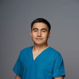 Portrait photo of a doctor, appointment in the city of Astana