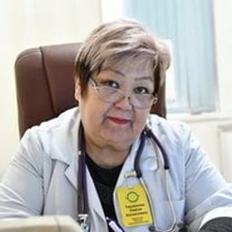 Portrait photo of a doctor, appointment in the city of Almaty