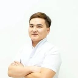 Portrait photo of a doctor, appointment in the city of Almaty