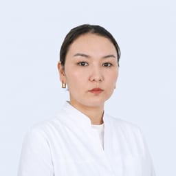 Portrait photo of a doctor, appointment in the city of Almaty