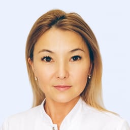 Portrait photo of a doctor, appointment in the city of Astana