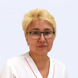 Portrait photo of a doctor, appointment in the city of Astana