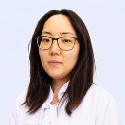 Portrait photo of a doctor, appointment in the city of Almaty