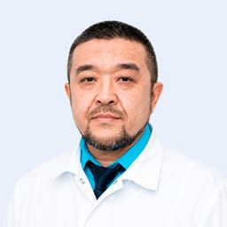 Portrait photo of a doctor, appointment in the city of Astana