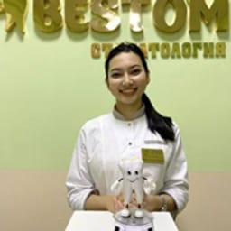 Portrait photograph of a doctor, appointment in the city of Almaty