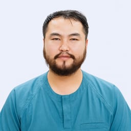 Portrait photo of a doctor, appointment in the city of Almaty