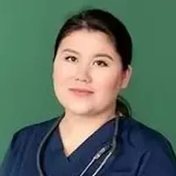 Portrait photo of a doctor, appointment in the city of Astana