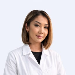 Portrait photo of a doctor, appointment in Almaty
