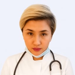 Portrait photo of a doctor, appointment in Astana