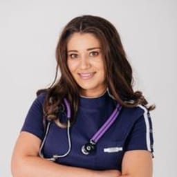 Portrait photo of a doctor, appointment in Astana