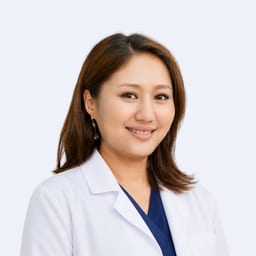 Portrait photograph of a doctor, appointment in the city of Astana