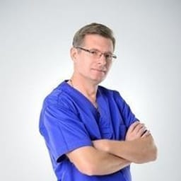Portrait photo of a doctor, appointment in the city of Almaty