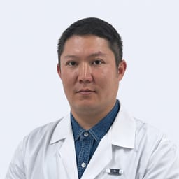 Portrait photo of a doctor, appointment in the city of Almaty