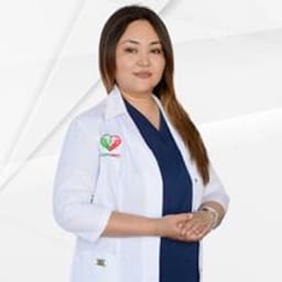 Portrait photograph of a doctor, appointment in the city of Almaty