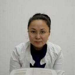Portrait photo of a doctor, appointment in the city of Astana