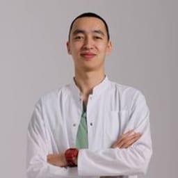 Portrait photo of a doctor, appointment in Astana