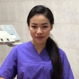 Portrait photo of a doctor, appointment in the city of Almaty