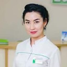 Portrait photo of a doctor, appointment in the city of Almaty