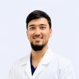 Portrait photo of a doctor, appointment in Astana