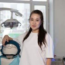 Portrait photo of a doctor, appointment in the city of Astana