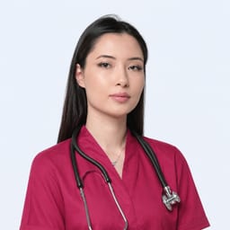Portrait photo of a doctor, appointment in Astana