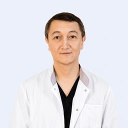Portrait photo of a doctor, appointment in the city of Almaty