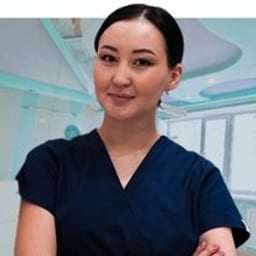 Portrait photo of a doctor, appointment in the city of Astana