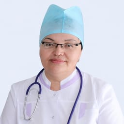 Portrait photo of a doctor, appointment in the city of Astana