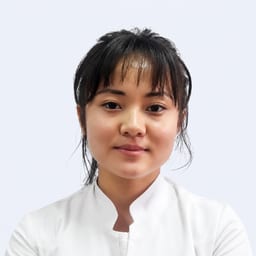 Portrait photograph of a doctor, appointment in the city of Astana Portrait photograph of a doctor, appointment in the city of Astana